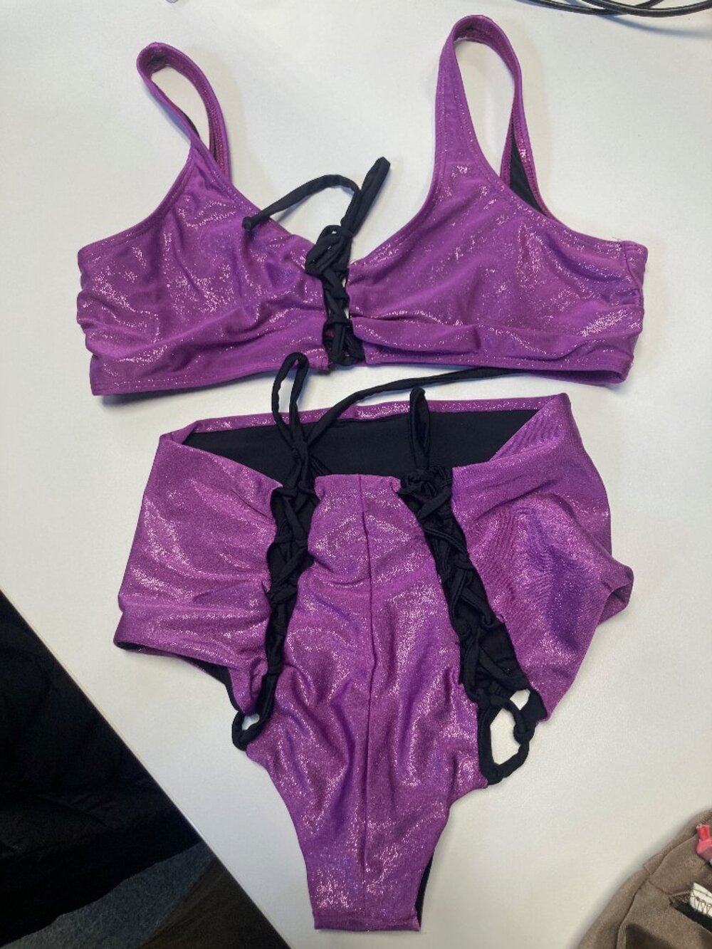 Custom made size small S purple pole set pole wear pole fit